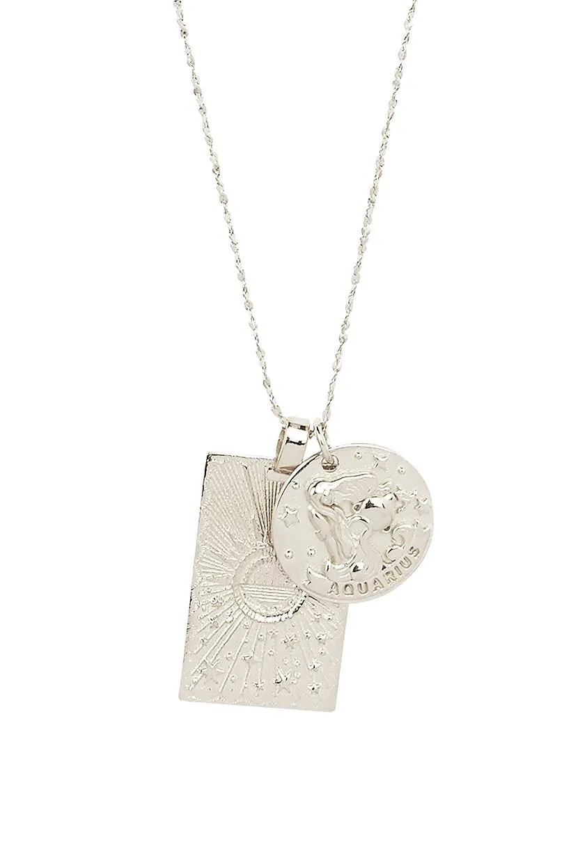 Aquarius Stargazer Zodiac Necklace