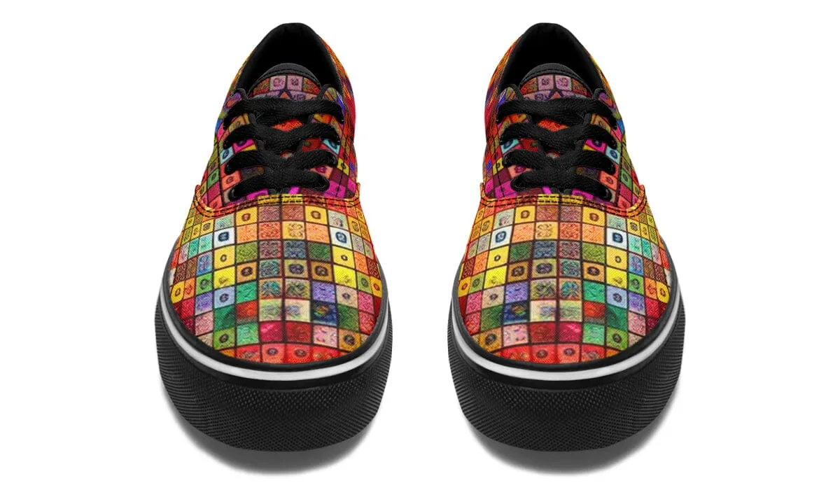 Blottered Grid Street Vibe Shoes