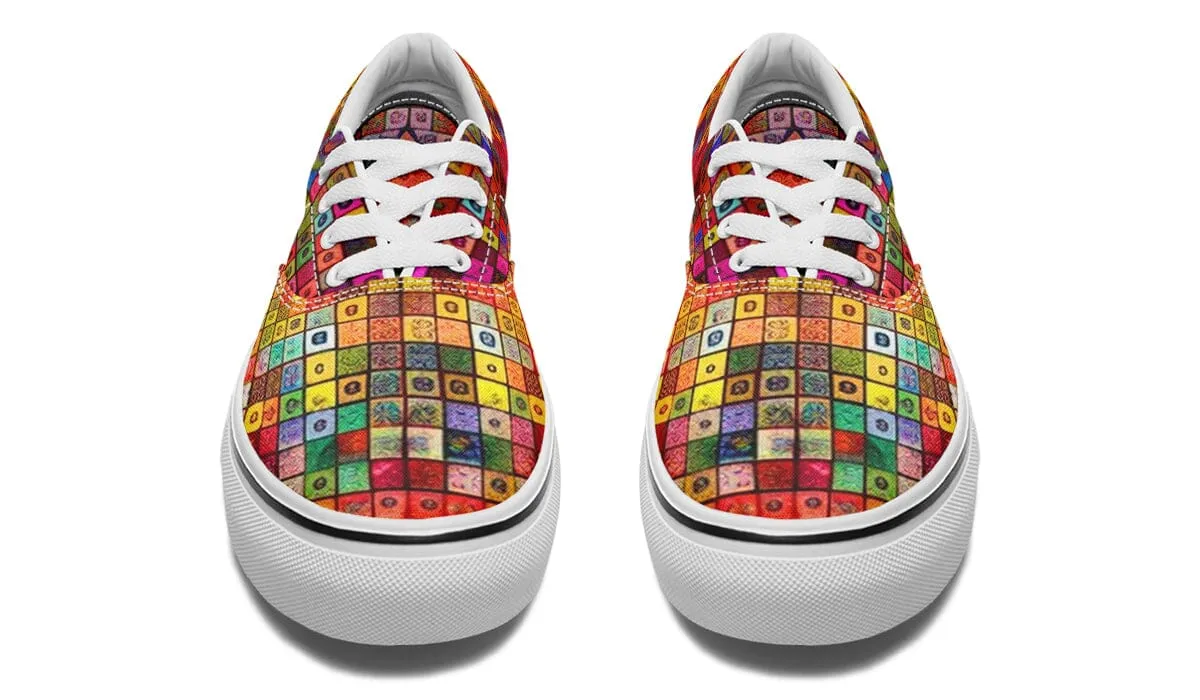 Blottered Grid Street Vibe Shoes