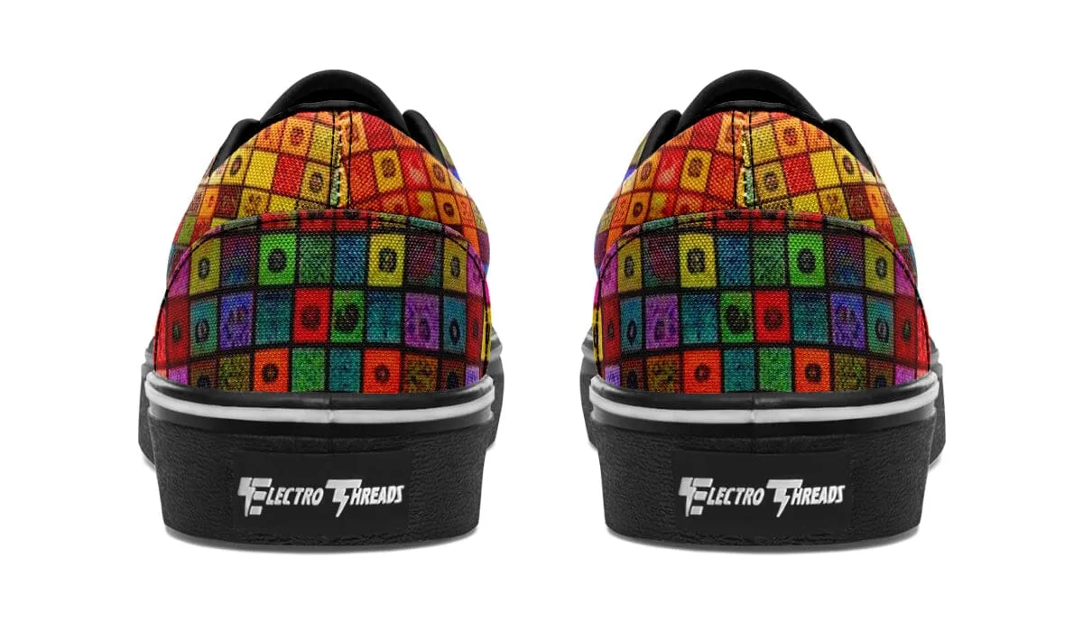 Blottered Grid Street Vibe Shoes