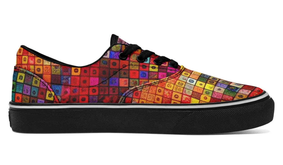 Blottered Grid Street Vibe Shoes