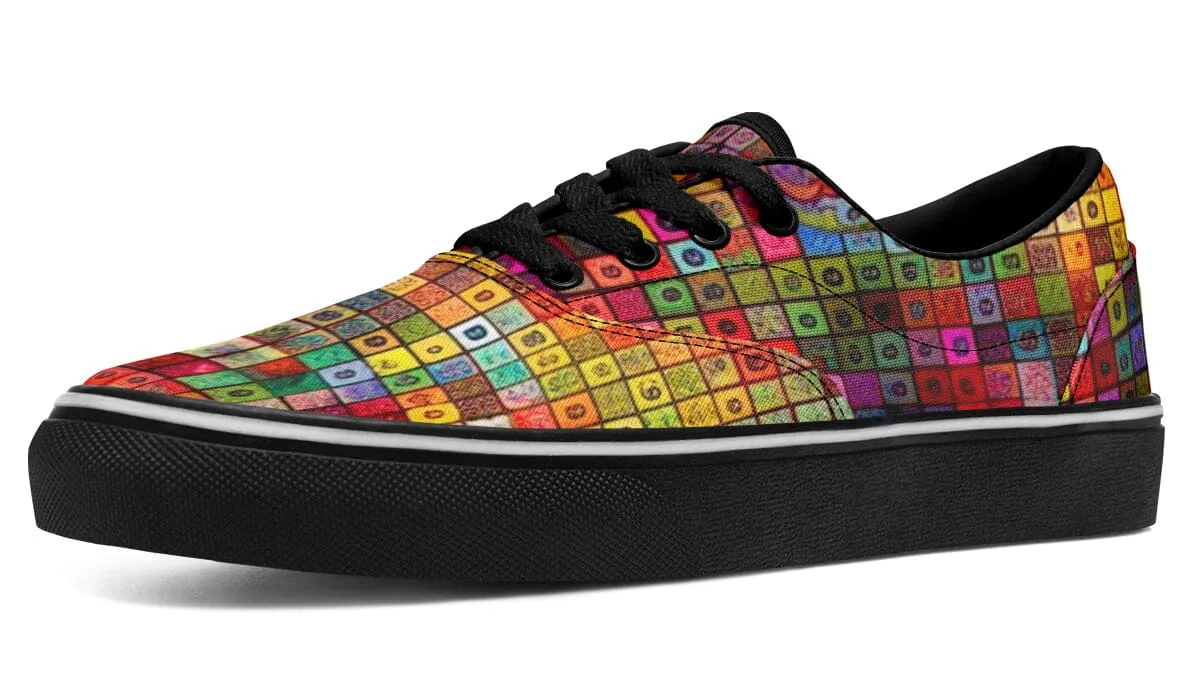 Blottered Grid Street Vibe Shoes