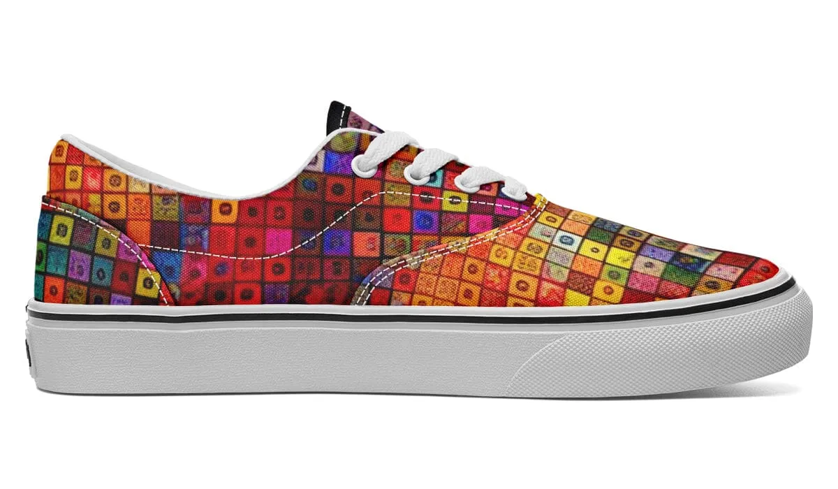 Blottered Grid Street Vibe Shoes