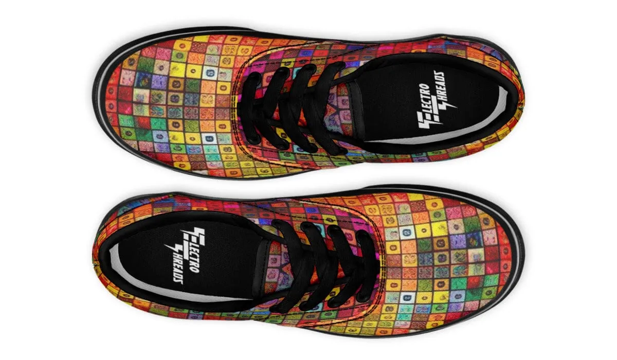 Blottered Grid Street Vibe Shoes