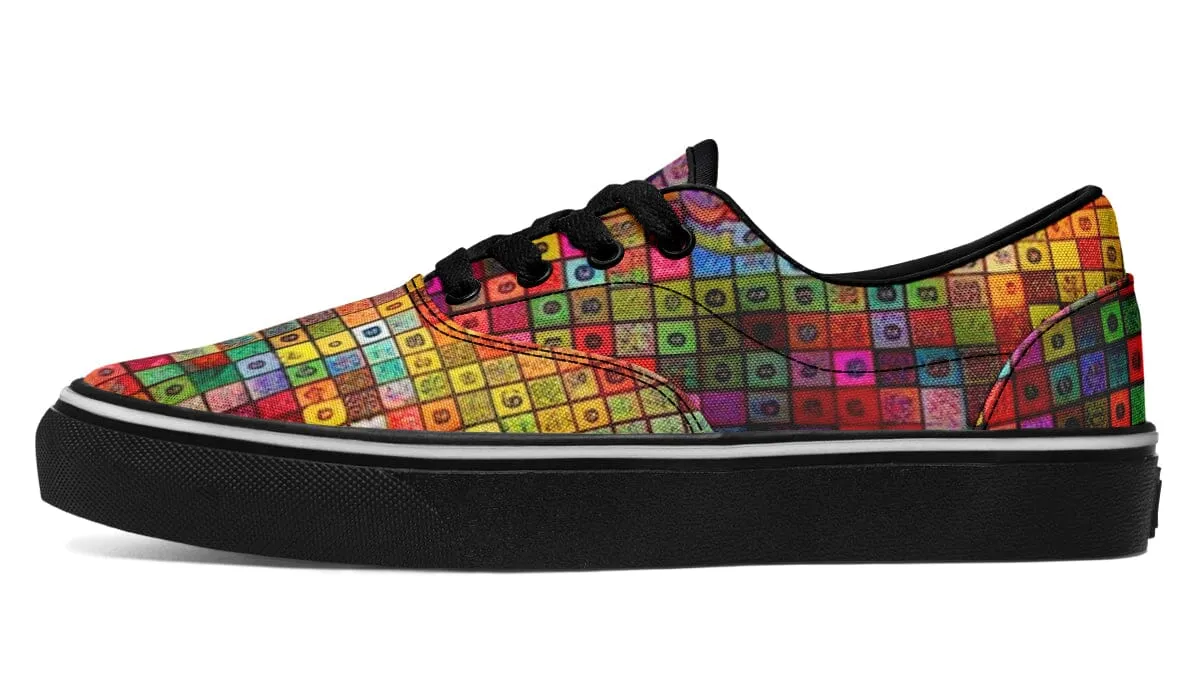 Blottered Grid Street Vibe Shoes