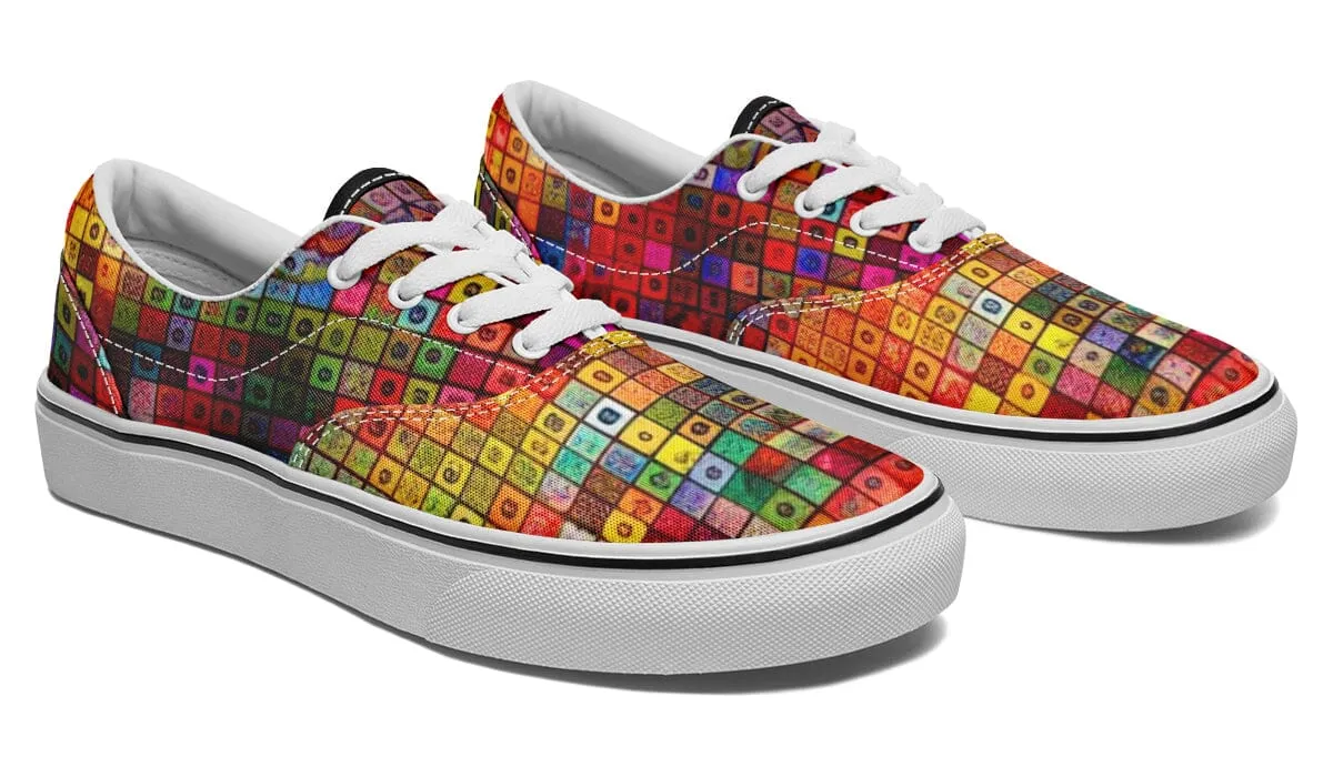 Blottered Grid Street Vibe Shoes