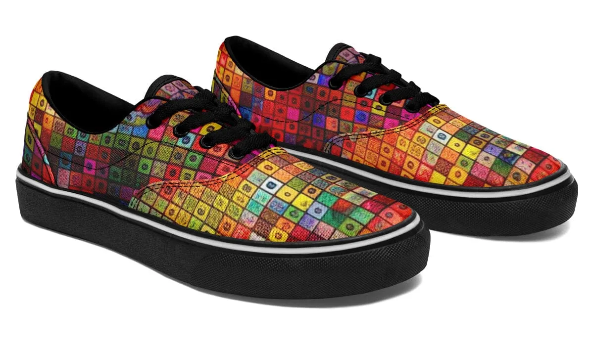 Blottered Grid Street Vibe Shoes