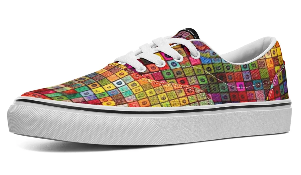 Blottered Grid Street Vibe Shoes