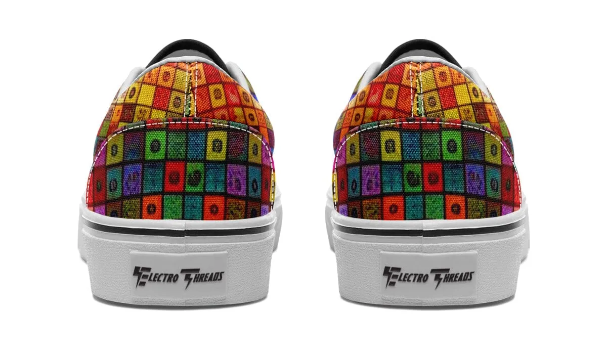 Blottered Grid Street Vibe Shoes