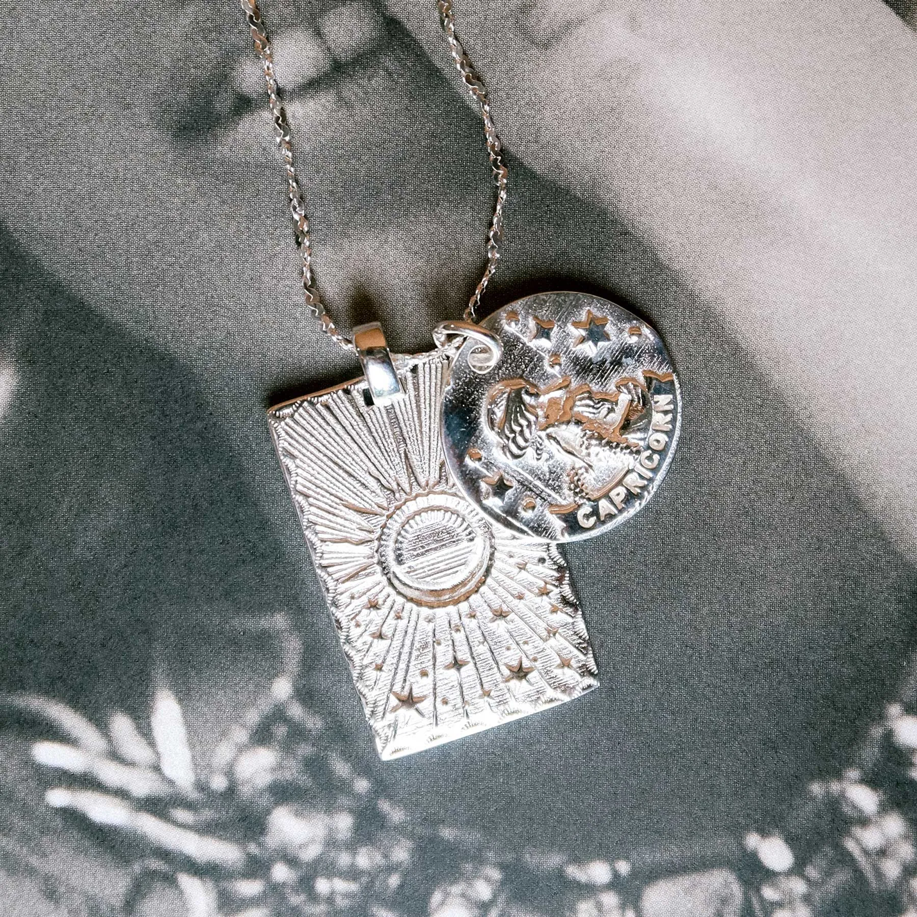 Capricorn Stargazer Zodiac Necklace