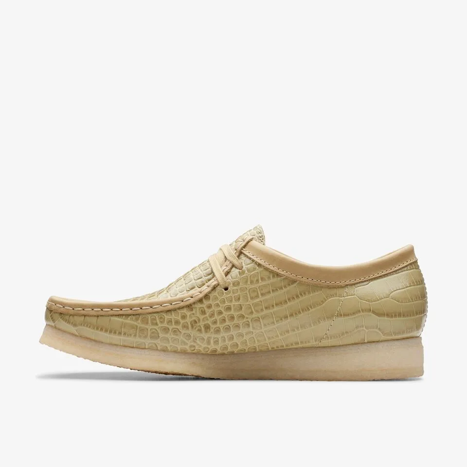 Clarks Originals Wallabee Low Top Men's Maple Croc Leather 26176572