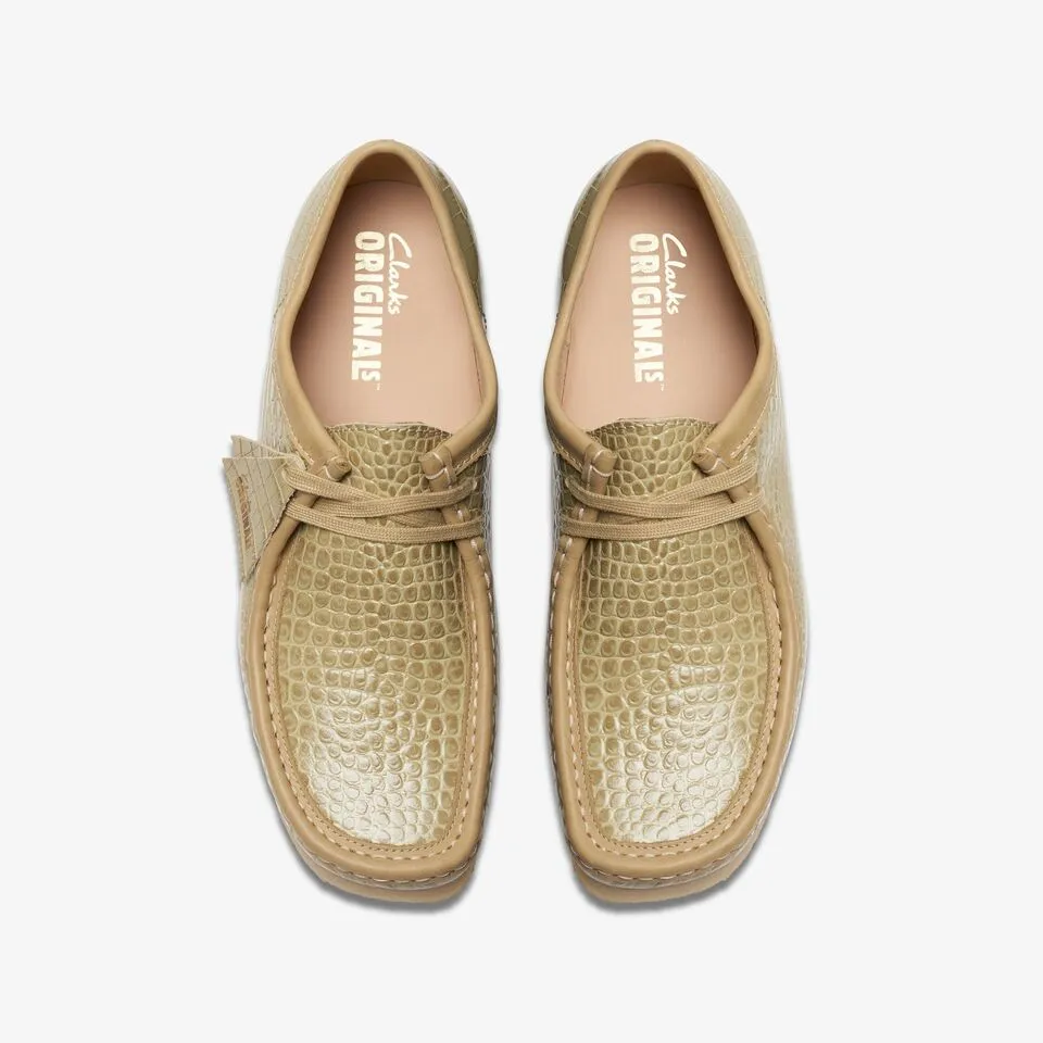 Clarks Originals Wallabee Low Top Men's Maple Croc Leather 26176572