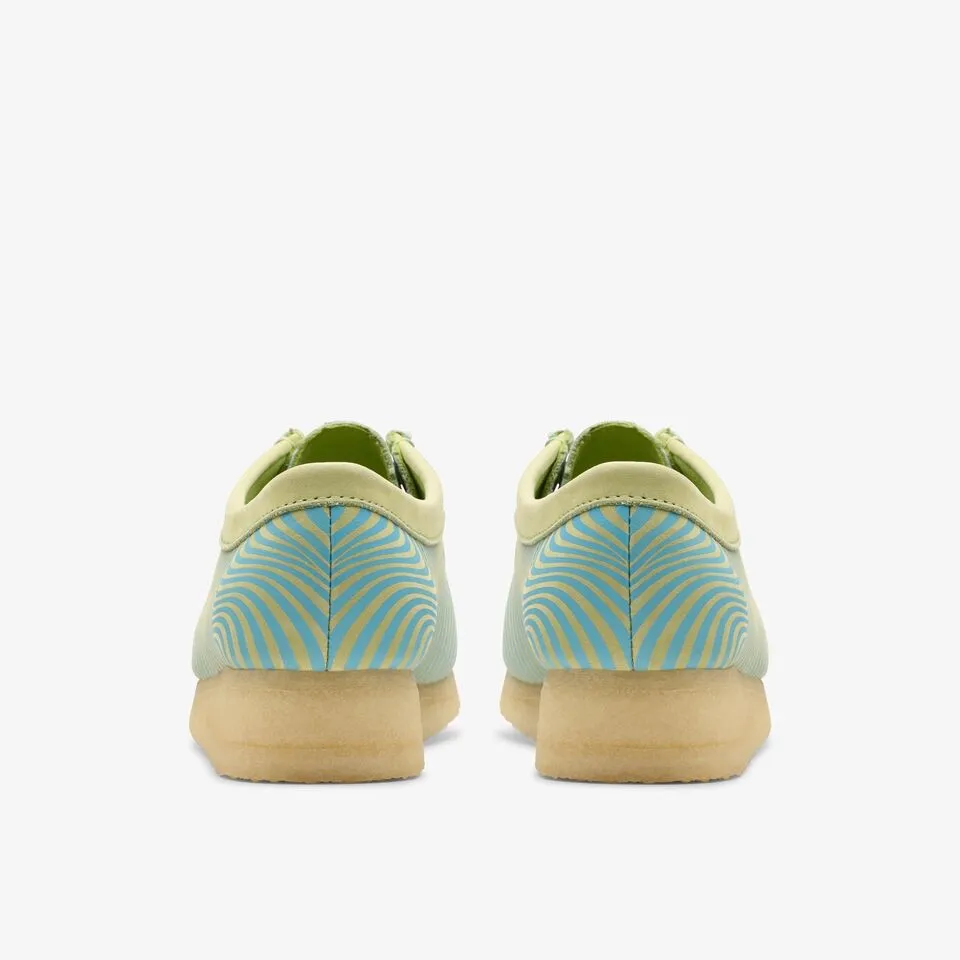 Clarks Originals Wallabee Low Women's Blue and Lime Print 26175834