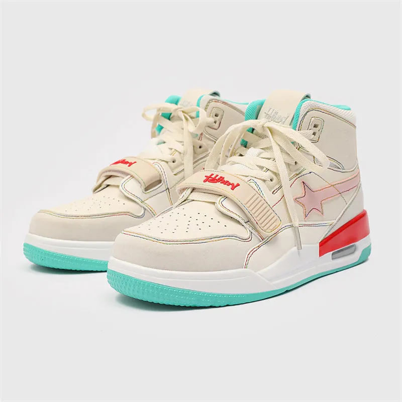 Classic Shoes - White Stars Sneakers