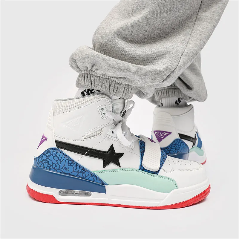 Classic Shoes - White Stars Sneakers