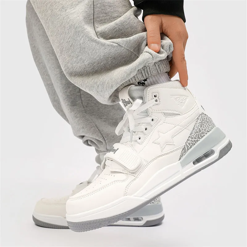 Classic Shoes - White Stars Sneakers