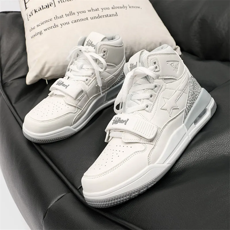 Classic Shoes - White Stars Sneakers