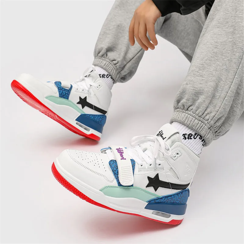 Classic Shoes - White Stars Sneakers