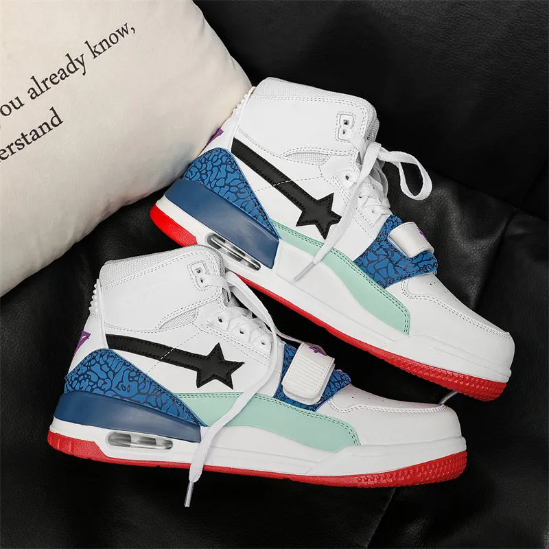 Classic Shoes - White Stars Sneakers