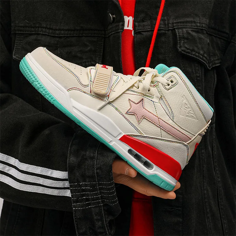 Classic Shoes - White Stars Sneakers