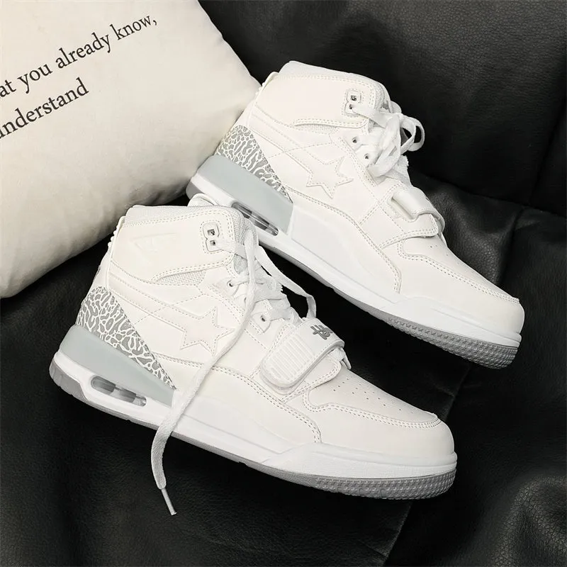 Classic Shoes - White Stars Sneakers