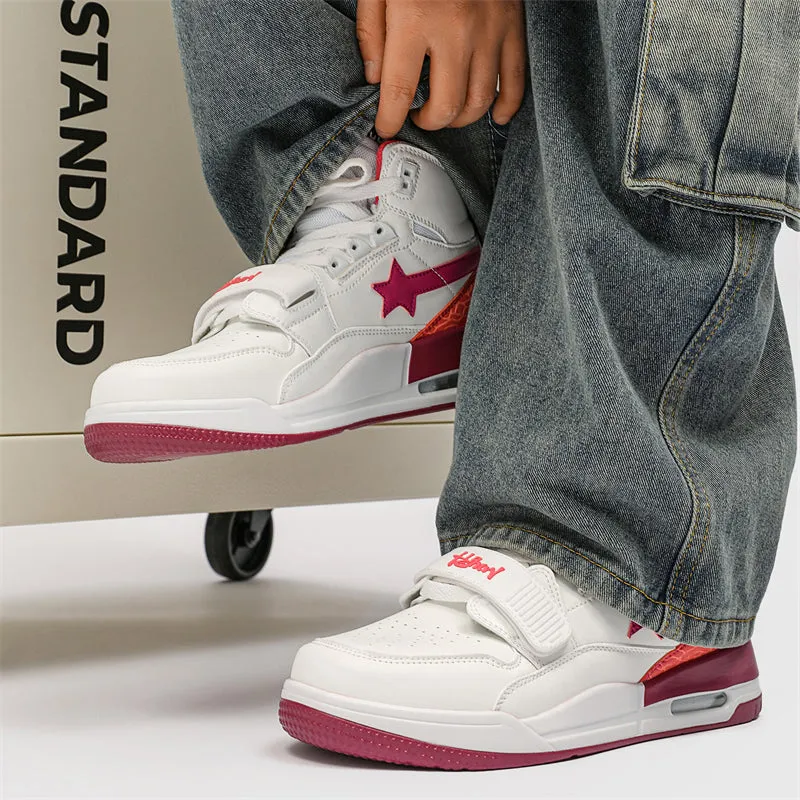 Classic Shoes - White Stars Sneakers