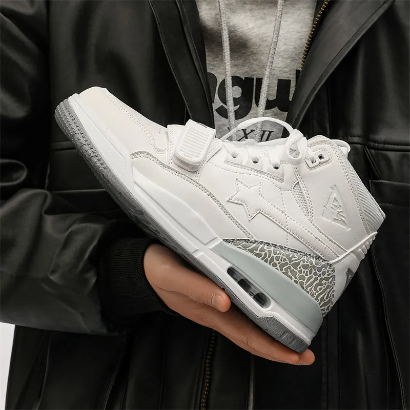 Classic Shoes - White Stars Sneakers