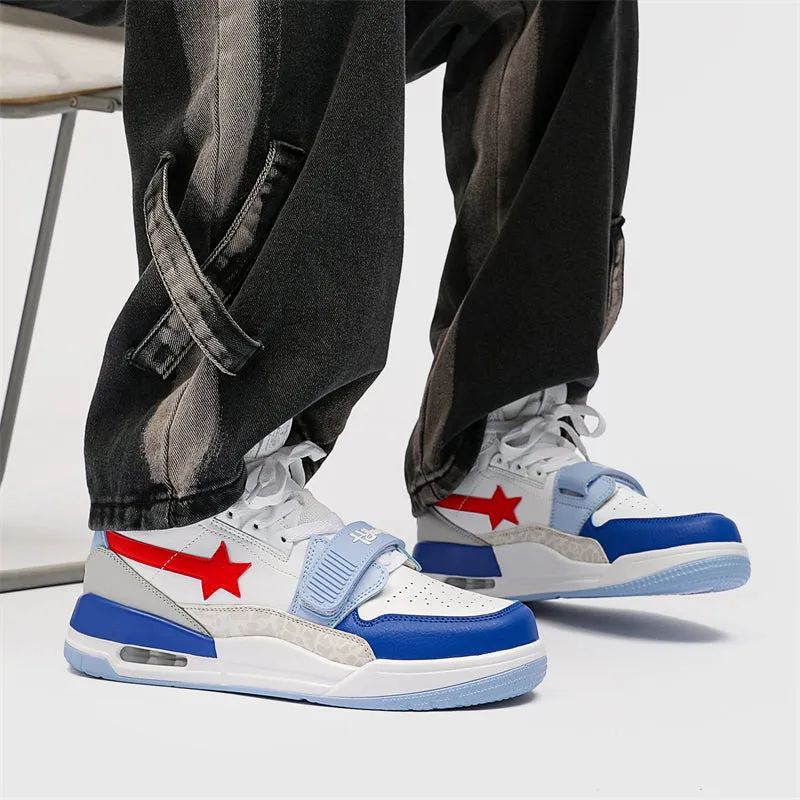 Classic Shoes - White Stars Sneakers