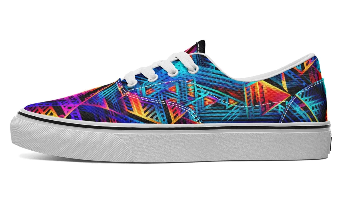 Cyan Lines Street Vibe Shoes