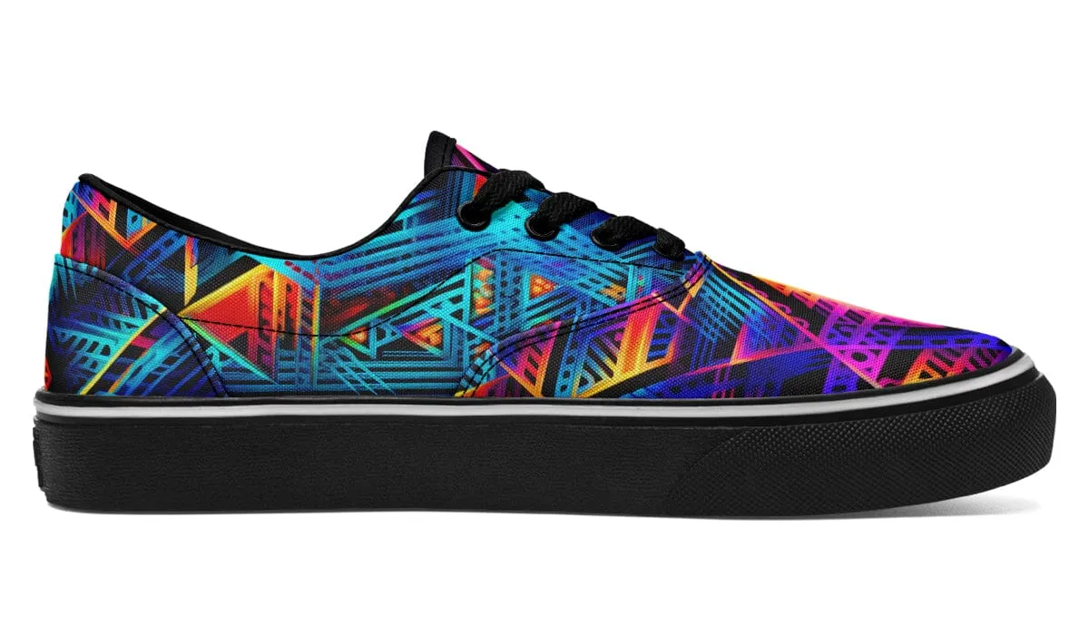 Cyan Lines Street Vibe Shoes