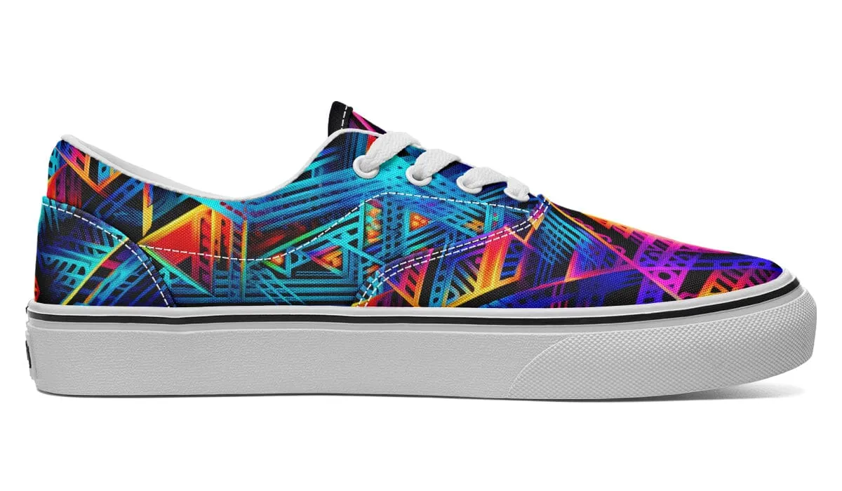 Cyan Lines Street Vibe Shoes