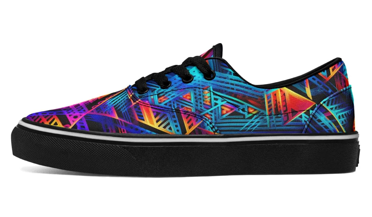 Cyan Lines Street Vibe Shoes