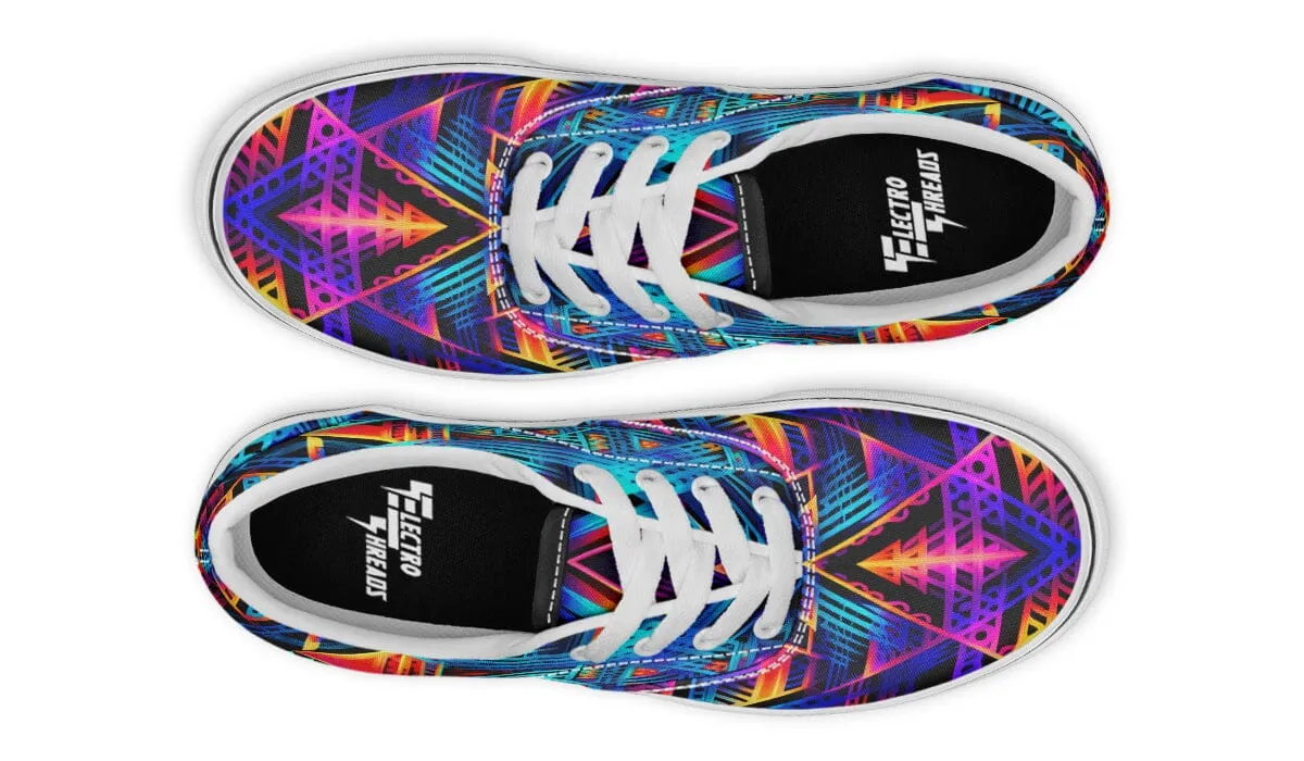 Cyan Lines Street Vibe Shoes