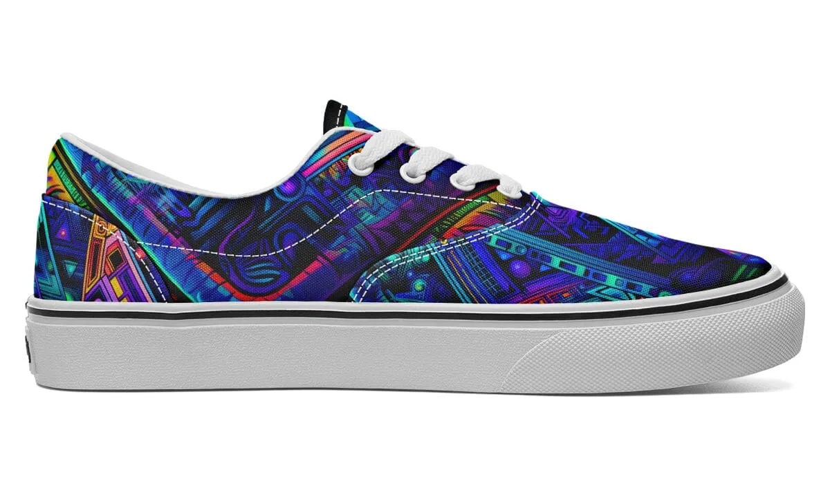 Cyber Cyan Street Vibe Shoes
