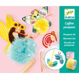 Djeco - Fairy Pom Poms Craft Kit