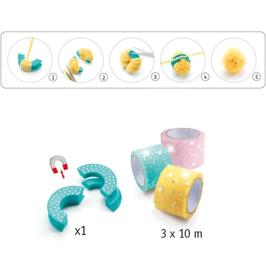 Djeco - Fairy Pom Poms Craft Kit