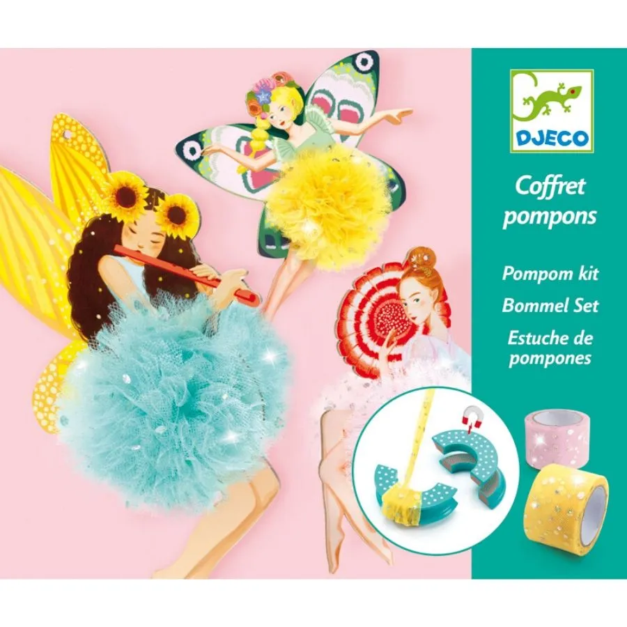 Djeco - Fairy Pom Poms Craft Kit