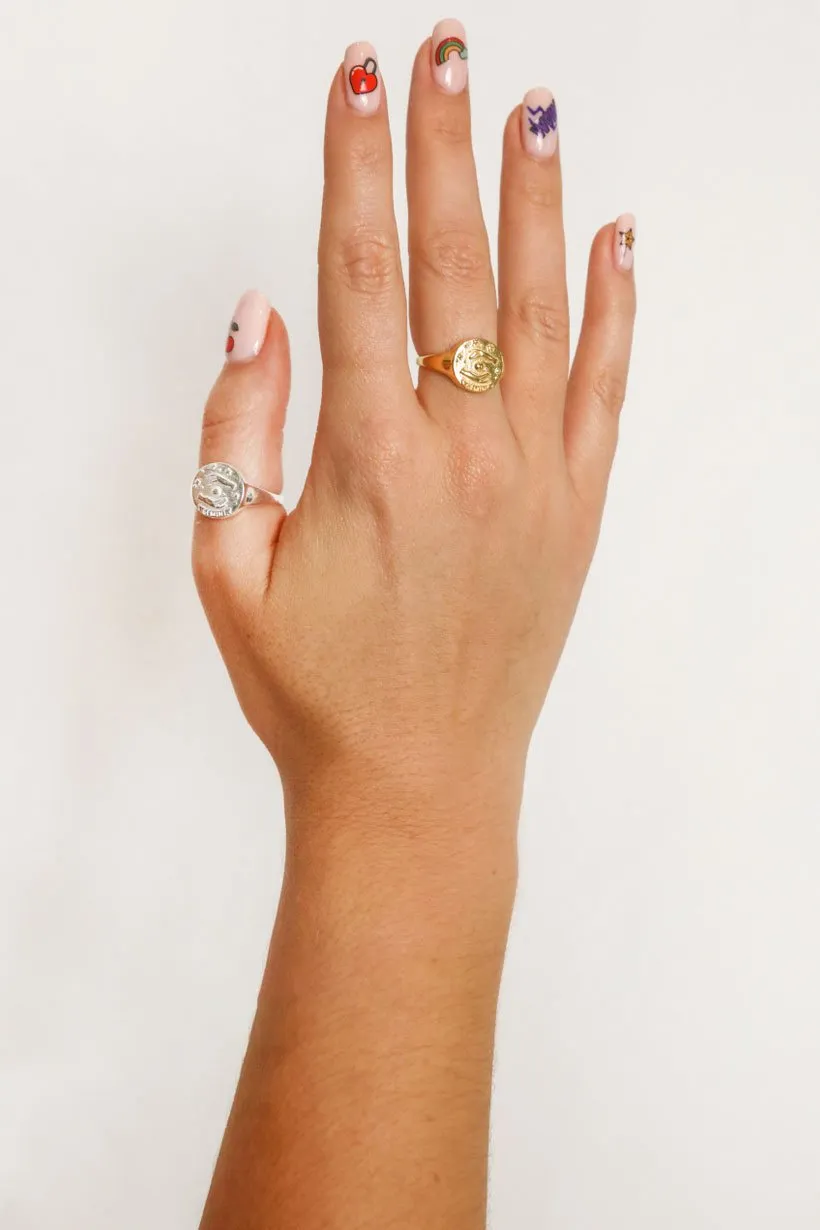Gemini Stargazer Zodiac Ring