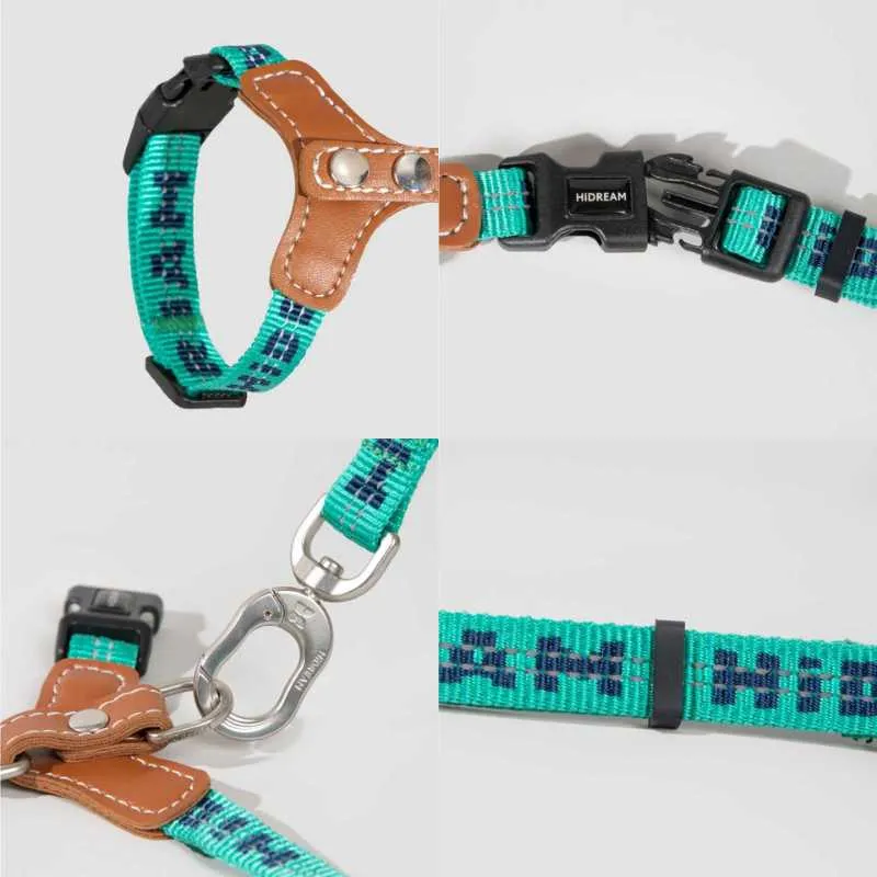 HiDREAM Adventure-Ready Button-On Cat Harness Leash