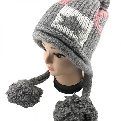 Ice HaloTassel Pom Toque