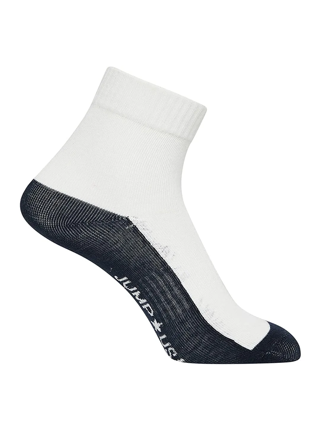 JUMP USA Men Ankle Length Pack of 3 Socks_Blue_Grey_White