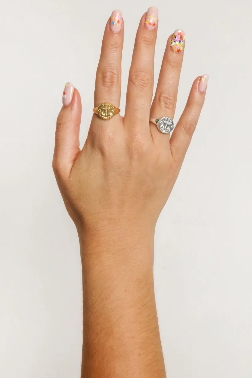 Libra Stargazer Zodiac Ring