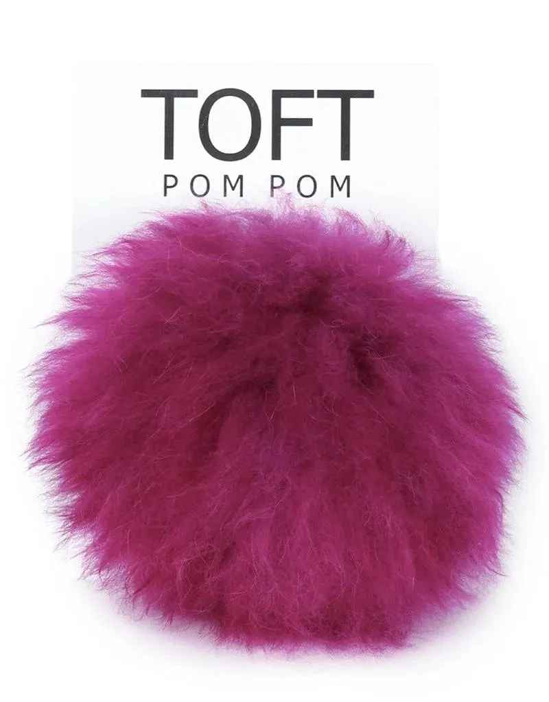 TOFT Alpaca Fur Pom Poms, Brights and Colors