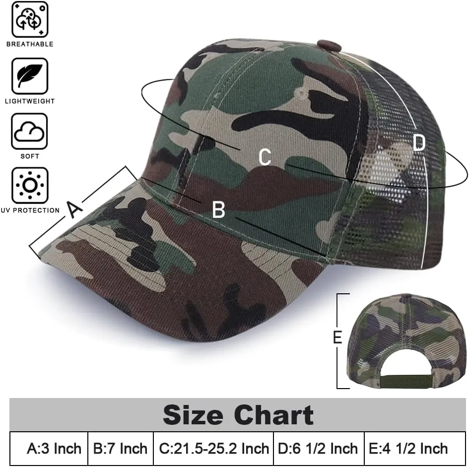 ZH 24 Pack Blank Mesh Trucker Hats, Bulk Baseball Caps Adjustable for Men and Women, Wholesale Plain Snapback Caps